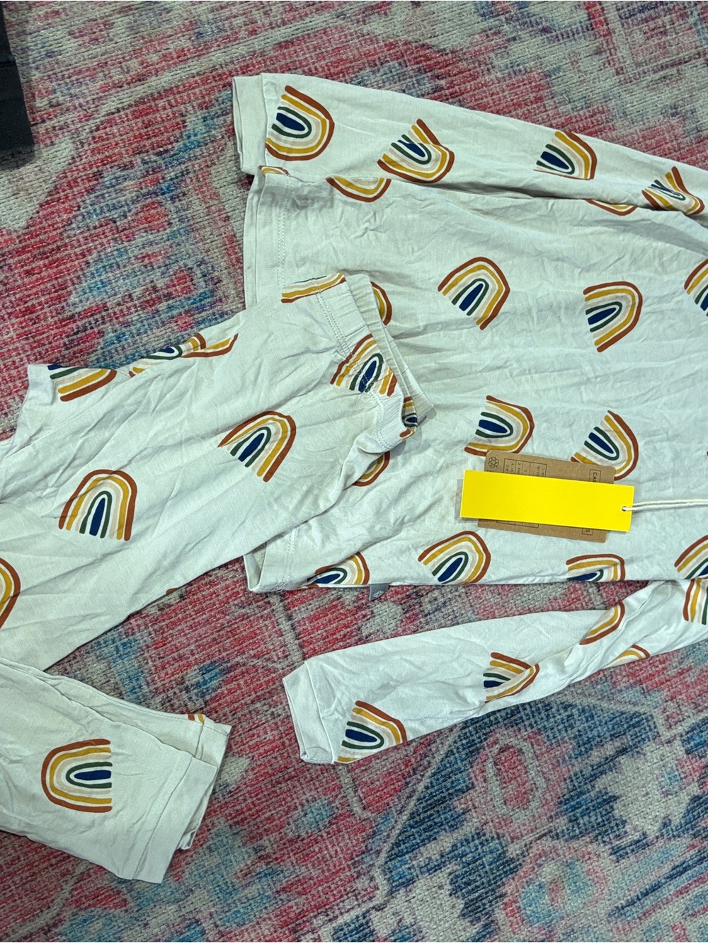 Kyte BABY oat rainbow pyjama set